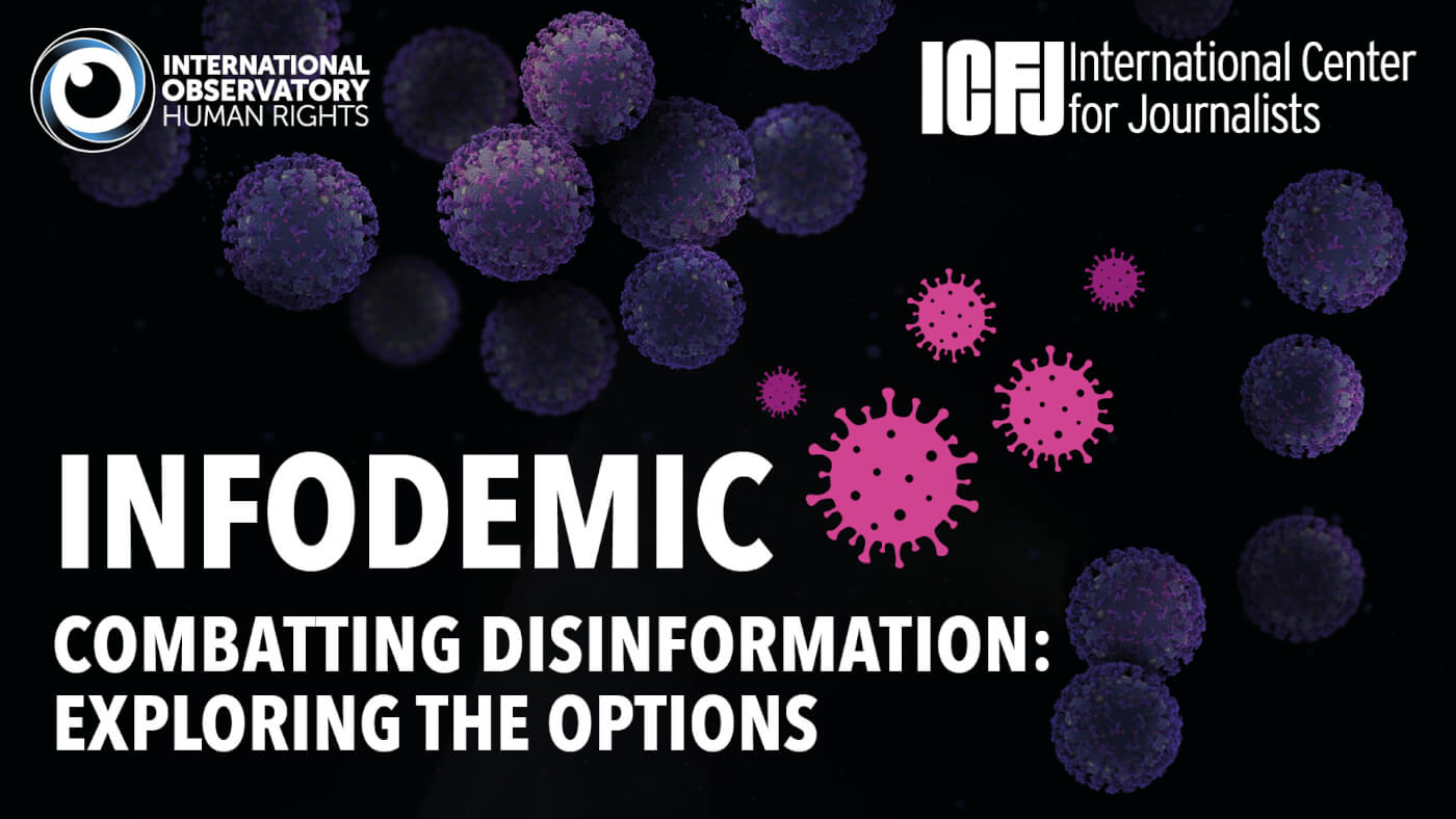 WEBINAR: Combatting disinformation: exploring the options