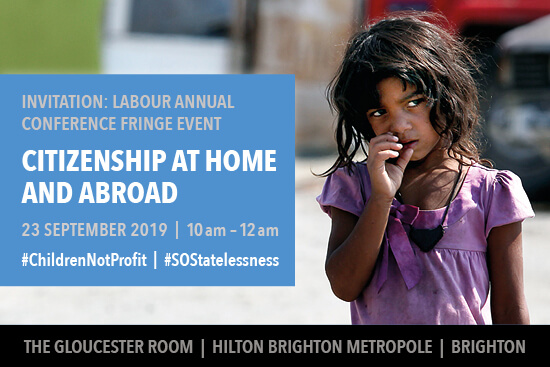 Labour Party Conference Fringe Event: Citizenship at home and abroad